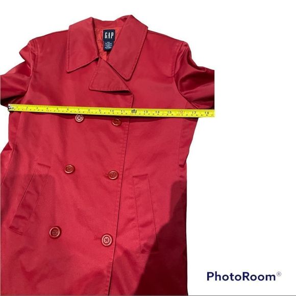 Gap Red Pea coat , good for spring or fall size XS - Picture 7 of 8